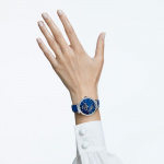 Passage Moon Phase watch, Leather strap, Blue